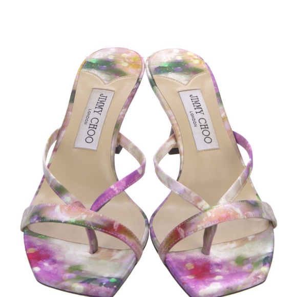 Jimmy Choo Maelie 70 Satin Sandal Heels Multi Size 39 EU / 9 US - Picture 3 of 5